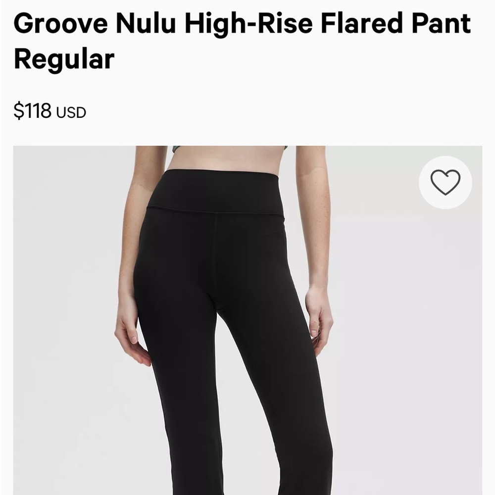 Lululemon Groove Nulu High-Rise Flared Pant Regular